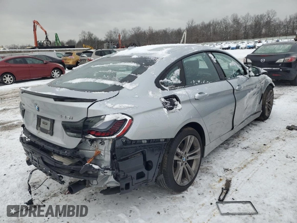 2015 BMW 4 Series 435i xDrive with VIN WBA4B3C51FD670241, listed as a Copart auction lot 41464845 with 81,780 mi miles and Salvage Title. Bid and sale history available at DreamBid. Image 3.