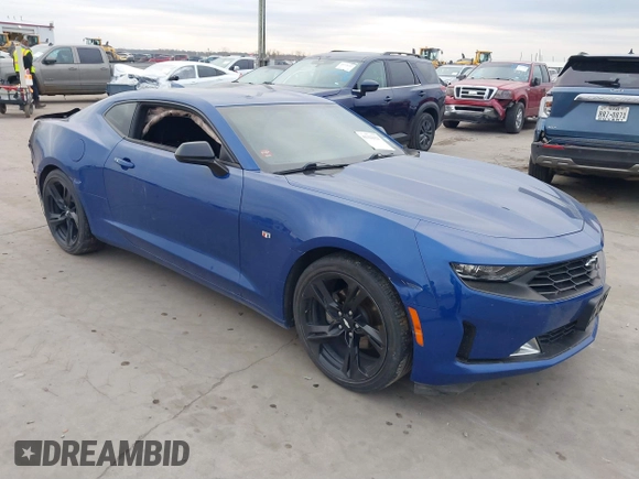 2019 Chevrolet Camaro 1LT with VIN 1G1FB1RS9K0159416, listed as a IAAI auction lot 41322121 with 1 mi miles. Bid and sale history available at carsss.com. Image 1.