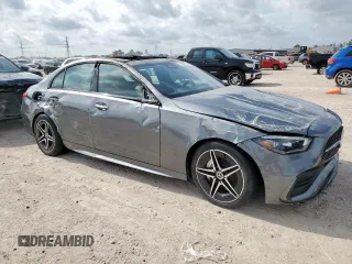 2024 Mercedes-Benz C 300 with VIN W1KAF4HB7RR178065, listed as a Copart auction lot 63899735 with 2,792 mi miles and Salvage title. Bid and sale history available at DreamBid. Image 4.