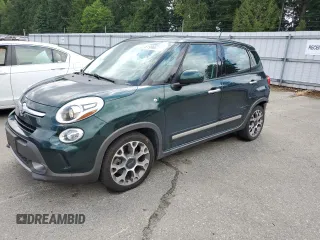 2014 FIAT 500L Trekking with VIN ZFBCFADH5EZ019330, listed as a Copart auction lot 61986675 with 85,370 mi miles and Salvage title. Bid and sale history available at DreamBid. Image 1.