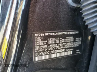 2014 BMW X3 xDrive28i z VIN 5UXWX9C59E0D40905, wystawiony jako Copart lot #57693135 z przebiegiem 133 152 mil mil oraz Szkoda całkowita • Salvage title. Historia ofert i sprzedaży dostępna na DreamBid. Obrazek 13.