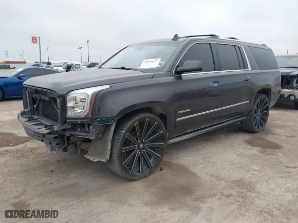 2016 GMC Yukon XL Denali with VIN 1GKS1HKJ7GR186012, listed as a IAAI auction lot 41473177 with 156,280 mi miles. Bid and sale history available at carsss.com. Image 18.