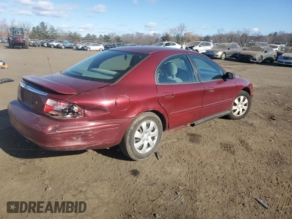 2005 Mercury Sable GS with VIN 1MEFM50U25A602364, listed as a Copart auction lot 87588115 with 139,738 mi miles and Salvage title. Bid and sale history available at DreamBid. Image 3.