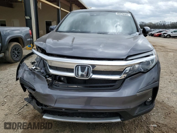 2021 Honda Pilot EX-L with VIN 5FNYF5H53MB013931, listed as a Copart auction lot 49470365 with 58,225 mi miles and Salvage Title. Bid and sale history available at carsss.com. Image 5.