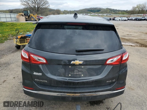 2021 Chevrolet Equinox LT with VIN 2GNAXUEV8M6143410, listed as a Copart auction lot 55560745 with 36,007 mi miles and Salvage Title. Bid and sale history available at DreamBid. Image 6.