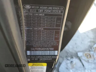2013 Land Rover LR2 z VIN SALFR2BG4DH357994, wystawiony jako Copart lot #46604185 z przebiegiem 168 903 mil mil oraz Szkoda całkowita • Salvage title. Historia ofert i sprzedaży dostępna na DreamBid. Obrazek 13.