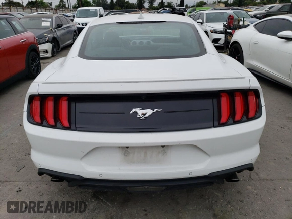 2022 Ford Mustang EcoBoost with VIN 1FA6P8TH2N5100400, listed as a Copart auction lot 56720973 with 25,804 mi miles and . Bid and sale history available at DreamBid. Image 6.