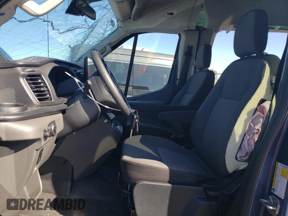 2023 Ford Transit Passenger XL with VIN 1FBAX2C89PKB28625, listed as a Copart auction lot 79552174 with 6,212 mi miles and Salvage Title. Bid and sale history available at DreamBid. Image 7.