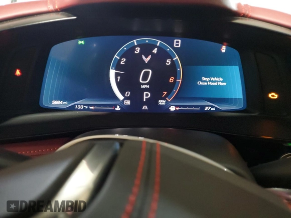 2021 Chevrolet Corvette 3LT with VIN 1G1YC3D49M5114699, listed as a Copart auction lot 61345465 with 5,664 mi miles and Clean title. Bid and sale history available at DreamBid. Image 9.