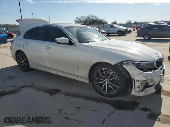 2020 BMW 3 Series 330i with VIN 3MW5R1J01L8B08554, listed as a Copart auction lot 47298125 with 98,461 mi miles and Salvage Title. Bid and sale history available at carsss.com. Image 4.