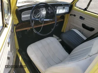 1969 Volkswagen Beetle with VIN 1191032049, listed as a Copart auction lot 55768275 with 6,077 mi miles and Salvage Title. Bid and sale history available at DreamBid. Image 8.