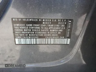 2015 Volkswagen Jetta SE z VIN 3VWD17AJ5FM309965, wystawiony jako Copart lot #54930665 z przebiegiem 141 918 mil mil oraz Szkoda całkowita • Salvage title. Historia ofert i sprzedaży dostępna na DreamBid. Obrazek 12.