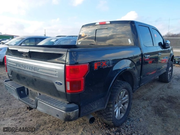 2018 Ford F-150 XL with VIN 1FTFW1E17JFE17484, listed as a IAAI auction lot 41141214 with 192,985 mi miles. Bid and sale history available at carsss.com. Image 4.