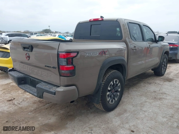 2024 Nissan Frontier PRO-4X with VIN 1N6ED1EK2RN670706, listed as a IAAI auction lot 41711898 with 13,386 mi miles. Bid and sale history available at carsss.com. Image 4.