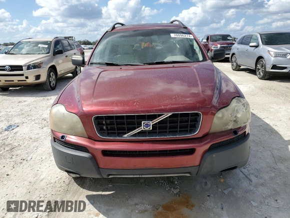 2006 Volvo XC90 with VIN YV4CM592761297819, listed as a Copart auction lot 41848745 with Not Provided miles and Non Repairable. Bid and sale history available at DreamBid. Image 5.