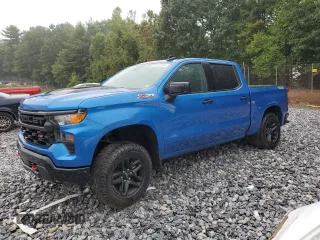 2022 Chevrolet Silverado 1500 Custom Trail Boss with VIN 3GCPDCEKXNG641092, listed as a Copart auction lot 61322244 with 24,828 mi miles and Salvage Title. Bid and sale history available at carsss.com. Image 1.