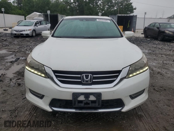 2013 Honda Accord Touring with VIN 1HGCR3F95DA026072, listed as a Copart auction lot 60533505 with 183,784 mi miles and Salvage title. Bid and sale history available at DreamBid. Image 5.