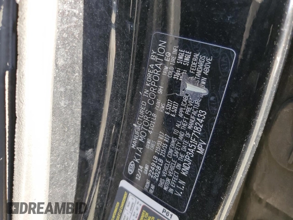 2015 Kia Soul + with VIN KNDJP3A51F7182433, listed as a Copart auction lot 50000635 with 173,906 mi miles and Salvage Title. Bid and sale history available at carsss.com. Image 13.