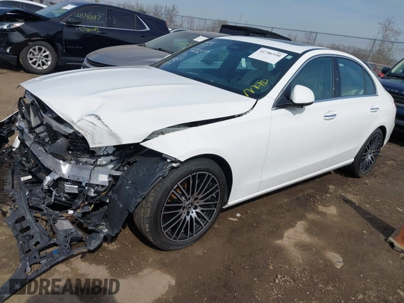 2024 Mercedes-Benz C 300 with VIN W1KAF4HB6RR160723, listed as a IAAI auction lot 41786550 with 7,204 mi miles and . Bid and sale history available at DreamBid. Image 17.
