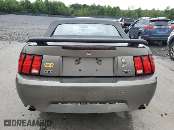2002 Ford Mustang GT Deluxe with VIN 1FAFP45X32F166506, listed as a Copart auction lot 59657675 with 163,976 mi miles and Salvage title. Bid and sale history available at DreamBid. Image 6.