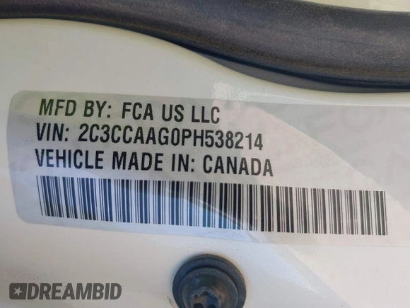 2023 Chrysler 300 Touring with VIN 2C3CCAAG0PH538214, listed as a IAAI auction lot 41662888 with 37,079 mi miles and . Bid and sale history available at DreamBid. Image 9.