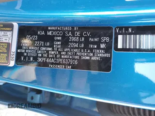2023 Kia Forte GT with VIN 3KPF44AC1PE637916, listed as a Copart auction lot 48025595 with 30,213 mi miles and Salvage Title. Bid and sale history available at carsss.com. Image 15.