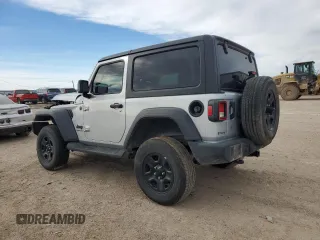 2022 Jeep Wrangler Sport with VIN 1C4HJXAG8NW181325, listed as a Copart auction lot 82700694 with 27,763 mi miles and Salvage Title. Bid and sale history available at DreamBid. Image 2.
