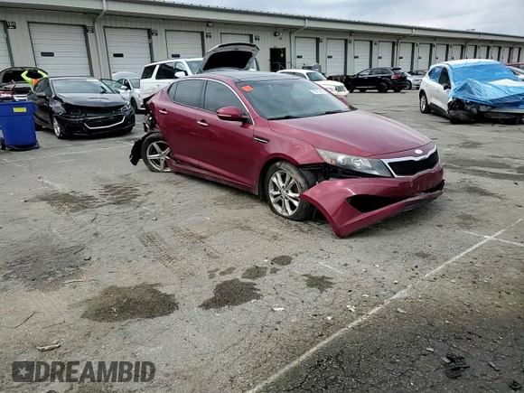 2013 Kia Optima EX with VIN 5XXGN4A70DG217121, listed as a Copart auction lot 59879455 with 265,949 mi miles and Salvage title. Bid and sale history available at DreamBid. Image 13.