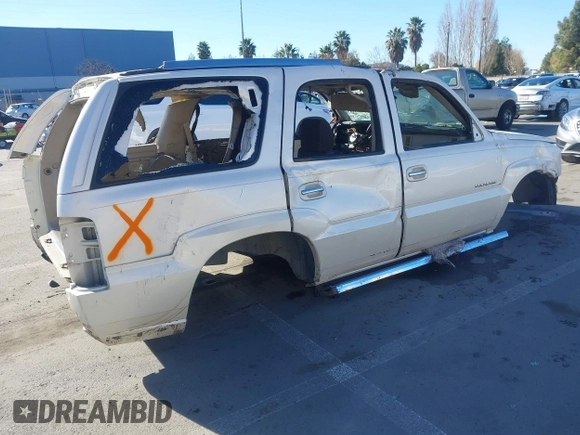 2005 Cadillac Escalade z VIN 1GYEK63N15R161254, wystawiony jako IAAI lot #41329738 z przebiegiem Nie podano mil oraz . Historia ofert i sprzedaży dostępna na DreamBid. Obrazek 4.