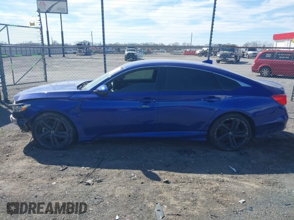 2019 Honda Accord Sedan Sport 1.5T with VIN 1HGCV1F35KA123698, listed as a IAAI auction lot 41825649 with 122,695 mi miles. Bid and sale history available at carsss.com. Image 14.