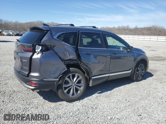2021 Honda CR-V Touring with VIN 5J6RW2H99ML016927, listed as a Copart auction lot 47052515 with 48,535 mi miles and Salvage Title. Bid and sale history available at carsss.com. Image 3.