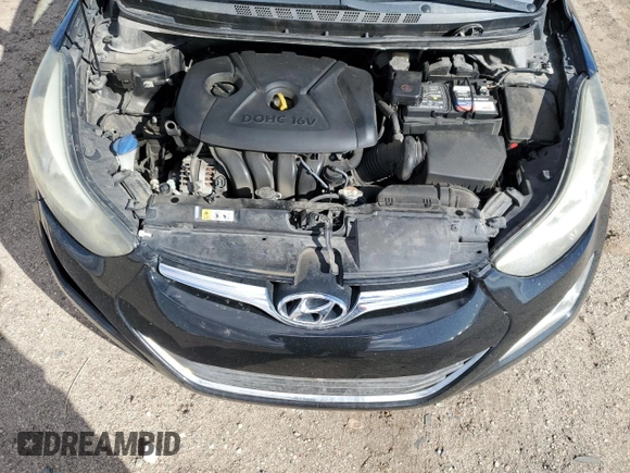 2015 Hyundai Elantra SE with VIN 5NPDH4AEXFH625500, listed as a Copart auction lot 45557515 with 183,311 mi miles and Salvage Title. Bid and sale history available at carsss.com. Image 11.