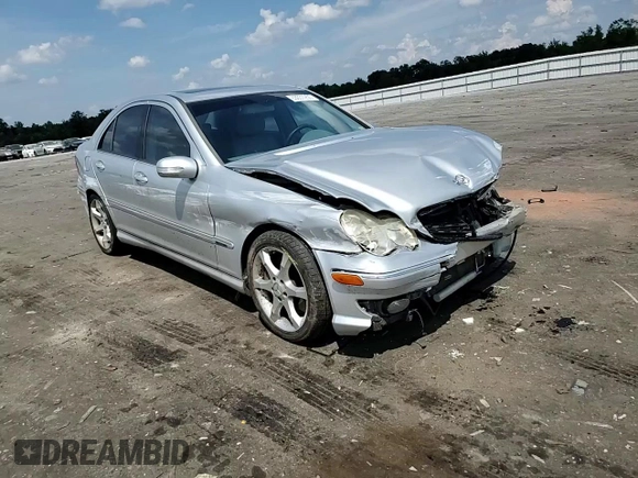 2007 Mercedes-Benz C 230 Sport with VIN WDBRF52H97A923151, listed as a Copart auction lot 63037255 with 196,893 mi miles and Salvage title. Bid and sale history available at DreamBid. Image 13.