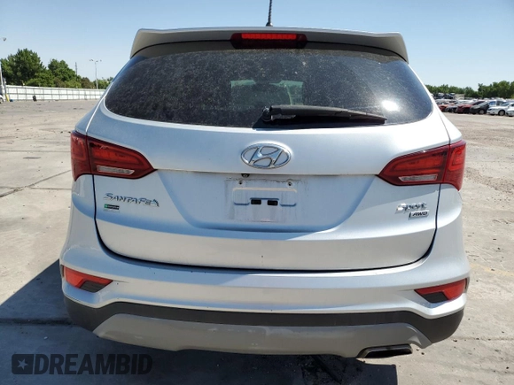 2018 Hyundai Santa Fe 2.4L with VIN 5XYZTDLB7JG548172, listed as a Copart auction lot 61970955 with 92,564 mi miles and Salvage title. Bid and sale history available at DreamBid. Image 6.