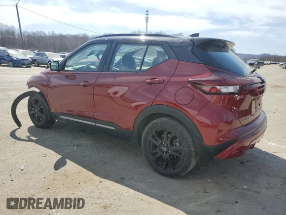 2023 Nissan Kicks SR with VIN 3N1CP5DV9PL532861, listed as a Copart auction lot 48720495 with 127,523 mi miles and Salvage Title. Bid and sale history available at carsss.com. Image 2.