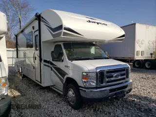 2019 Ford Econoline Commercial with VIN 1FDXE4FSXKDC38798, listed as a Copart auction lot 51611545 with 16,302 mi miles and Salvage Title. Bid and sale history available at carsss.com. Image 1.