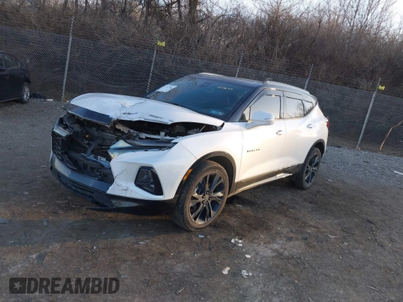 2022 Chevrolet Blazer RS with VIN 3GNKBKRS8NS214678, listed as a IAAI auction lot 41307953 with 23,114 mi miles and . Bid and sale history available at DreamBid. Image 2.