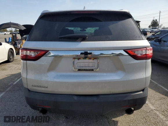 2020 Chevrolet Traverse LS с VIN 1GNERFKW1LJ156229, выставлен на аукционе Copart как лот 52376755 с пробегом 63 951 миль миль и Списание • Salvage title. История ставок и продаж доступна на DreamBid. Изображение 6.