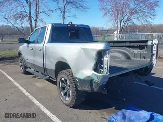 2019 Ram 1500 Rebel with VIN 1C6SRFET2KN671753, listed as a IAAI auction lot 41889166 with 72,883 mi miles. Bid and sale history available at carsss.com. Image 3.