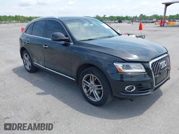 2016 Audi Q5 Premium Plus with VIN WA1L2AFP6GA027221, listed as a IAAI auction lot 42052002 with 90,813 mi miles. Bid and sale history available at carsss.com. Image 1.
