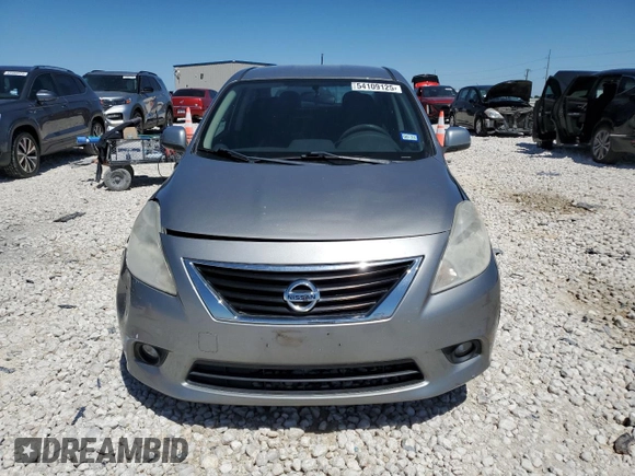 2014 Nissan Versa S with VIN 3N1CN7AP1EL841096, listed as a Copart auction lot 54109125 with 117,354 mi miles and Salvage Title. Bid and sale history available at carsss.com. Image 5.