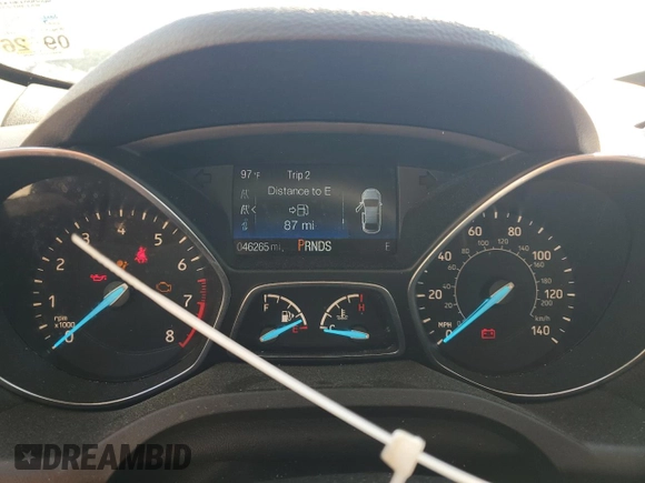 2019 Ford Escape S with VIN 1FMCU0F7XKUB48010, listed as a Copart auction lot 56246225 with 46,265 mi miles and Salvage title. Bid and sale history available at DreamBid. Image 9.