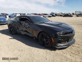 2022 Chevrolet Camaro 1SS with VIN 1G1FF1R78N0133653, listed as a Copart auction lot 46483105 with 42,487 mi miles and Salvage Title. Bid and sale history available at carsss.com. Image 4.