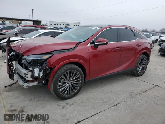 2023 Lexus RX with VIN 2T2BAMBA5PC004124, listed as a Copart auction lot 39609424 with 19,577 mi miles. Bid and sale history available at carsss.com. Image 1.