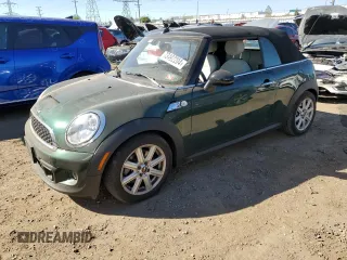 2013 MINI Convertible S with VIN WMWZP3C52DT705010, listed as a Copart auction lot 73492204 with 12,645 mi miles and Salvage Title. Bid and sale history available at DreamBid. Image 1.