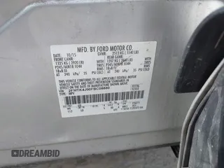 2015 Ford Edge SEL with VIN 2FMTK4J90FBC08880, listed as a IAAI auction lot 41821745 with 171,544 mi miles. Bid and sale history available at carsss.com. Image 9.
