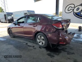2013 Honda Civic LX with VIN 19XFB2F5XDE289467, listed as a Copart auction lot 54397985 with 201,369 mi miles and Salvage Title. Bid and sale history available at DreamBid. Image 2.