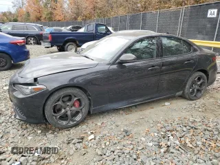 2019 Alfa Romeo Giulia Ti Sport with VIN ZARFANBN6K7609316, listed as a Copart auction lot 78701094 with 34,245 mi miles and Salvage Title. Bid and sale history available at carsss.com. Image 1.