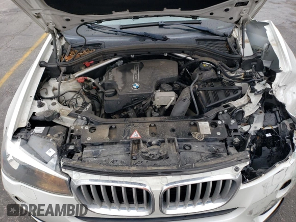 2016 BMW X3 xDrive28i with VIN 5UXWX9C58G0D63675, listed as a Copart auction lot 86893554 with 91,722 mi miles and Salvage Title. Bid and sale history available at carsss.com. Image 12.
