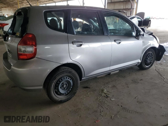 2008 Honda Fit with VIN JHMGD384X8S034358, listed as a Copart auction lot 47859435 with 0 mi miles and Salvage Title. Bid and sale history available at carsss.com. Image 3.